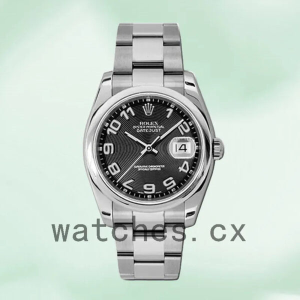 Rolex Datejust 36mm 116200BKCAO Men’s Black Concentric Dial Silver-tone Replica Watches