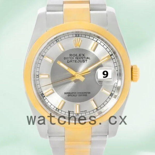 Rolex Datejust 116203STSO 36mm Men’s Silver Tuxedo Dial Replica Watches