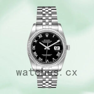 Rolex Datejust 116234BKRJ Men’s 36mm Silver-tone Automatic Replica Watches