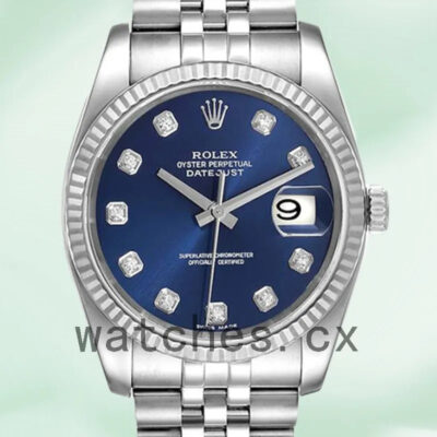 Rolex Datejust Men’s 116234BLDJ 36mm Blue Dial Silver-tone Replica Watches