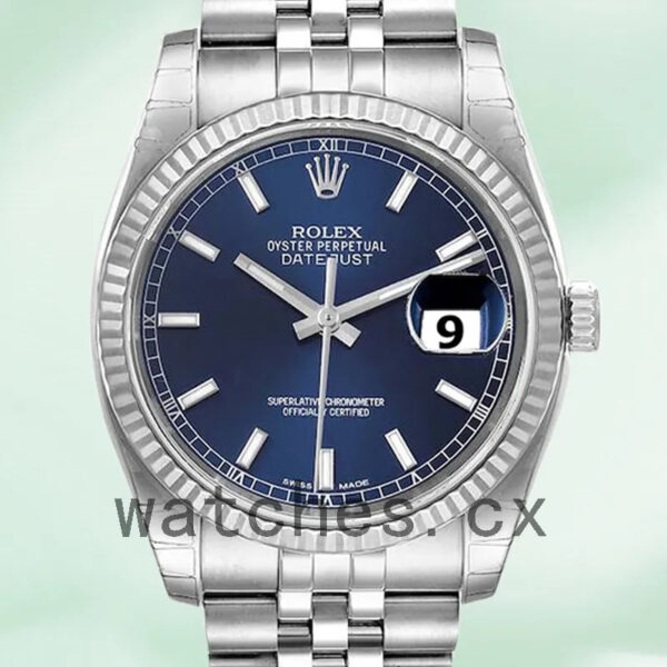 Rolex Datejust Men’s 116234BLSJ 36mm Jubilee Bracelet Automatic Replica Watches