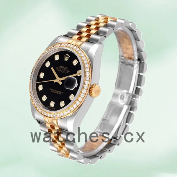 Rolex Datejust 116243BKDJ 36mm Men’s Silver-tone Bracelet Replica Watches