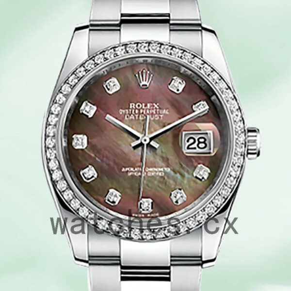 Rolex Datejust 36mm Men’s 116244BKMDO Mother of Pearl Replica Watches