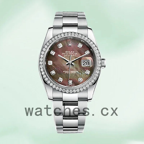 Rolex Datejust 36mm Men’s 116244BKMDO Mother of Pearl Replica Watches