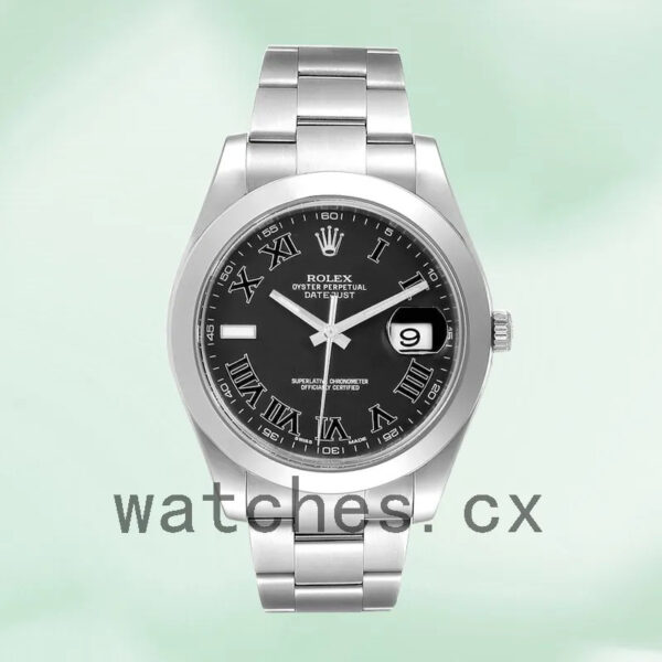 Rolex Datejust 41mm Men’s 116300BKRO Automatic Silver-tone Replica Watches