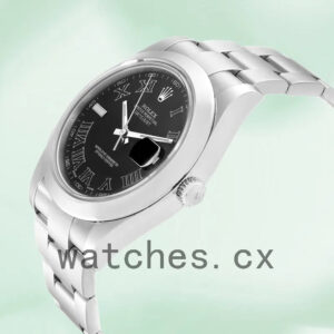 Rolex Datejust 41mm Men’s 116300BKRO Automatic Silver-tone Replica Watches