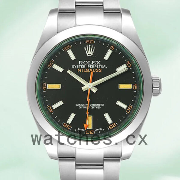 Rolex Milgauss 40mm m116400gv-0001 Men’s Silver-tone Oyster Bracelet Replica Watches