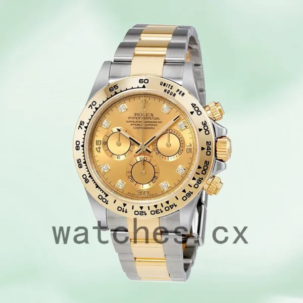 Rolex Daytona 116503CDO Men’s 40mm Champagne Dial Silver-tone Replica Watches - Image 2