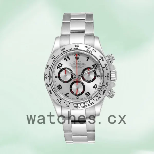 Rolex Daytona Men’s 116509SAO 40mm Silver Dial Automatic Replica Watches - Image 2