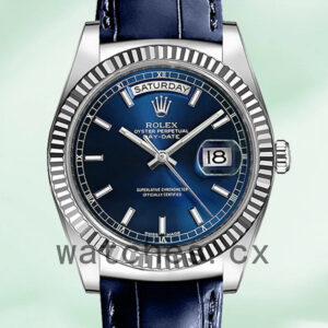 Rolex Day-Date 118139-L Men’s 36mm Leather Strap Automatic Replica Watches