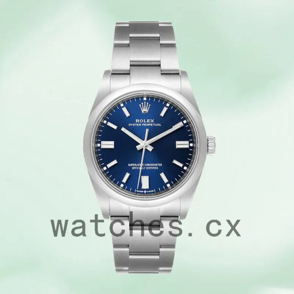 Rolex Oyster Perpetual 41mm Unisex m124300-0003 Blue Dial Replica Watches - Image 2