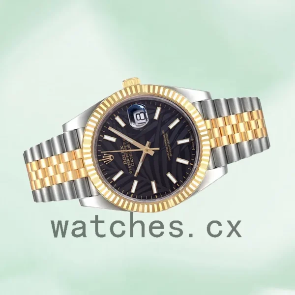Rolex Datejust 41mm 126233 Men’s Black Palm Motif Dial Replica Watches - Image 3