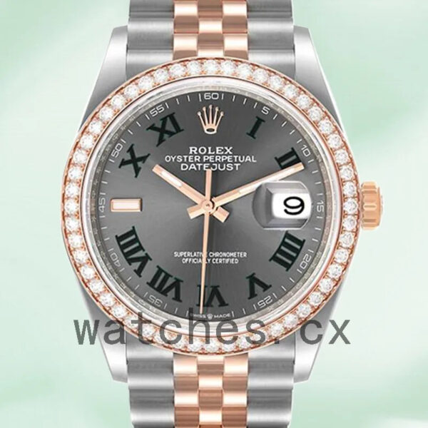 Rolex Datejust 36mm Men’s m126281rbr-0017 Automatic Grey Dial Replica Watches