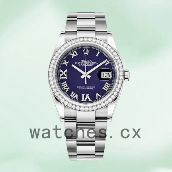 Rolex Datejust Ladies 36mm m126284rbr-0014 Silver-tone Automatic Replica Watches