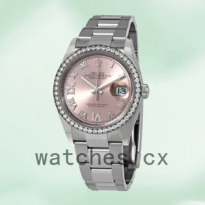 Rolex Datejust Ladies m126284rbr-0024 36mm Pink Dial Oyster Bracelet Replica Watches