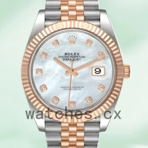 Rolex Datejust m126331-0014 41mm Men’s Jubilee Bracelet White Mother of Pearl Dial Replica Watches