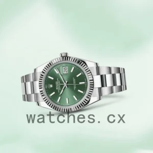 Rolex Datejust m126334-0027 Men’s 41mm Green Dial Silver-tone Replica Watches
