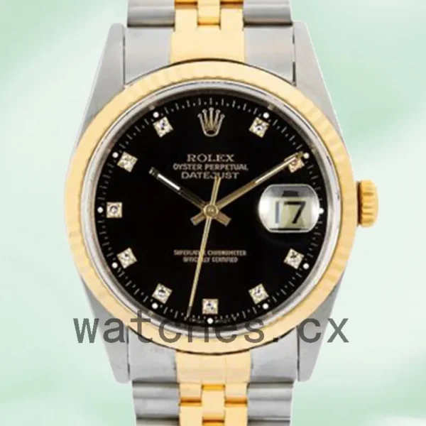 Rolex Datejust Men’s 16233BKDJ 36mm Jubilee Bracelet Replica Watches