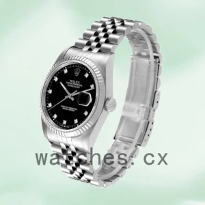 Rolex Datejust 36mm Men’s 16234BKDJ Silver-tone Replica Watches
