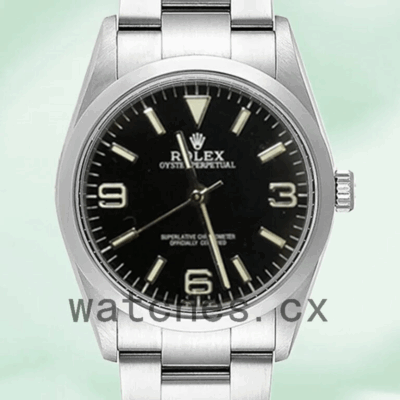 Rolex Oyster Perpetual 31mm Ladies 177200 Black Dial Replica Watches