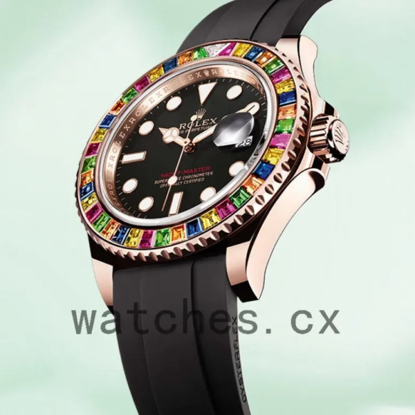 Rolex Yacht-Master 40mm 116695 Men’s Rose Gold-tone Black Dial Replica Watches