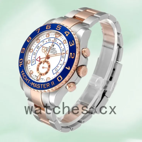 Rolex Yacht-master 44mm Men’s m116681-0002 Oyster Bracelet White Dial Replica Watches
