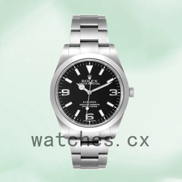 Rolex Explorer Men’s m214270-0003 39mm Silver-tone Replica Watches - Image 2
