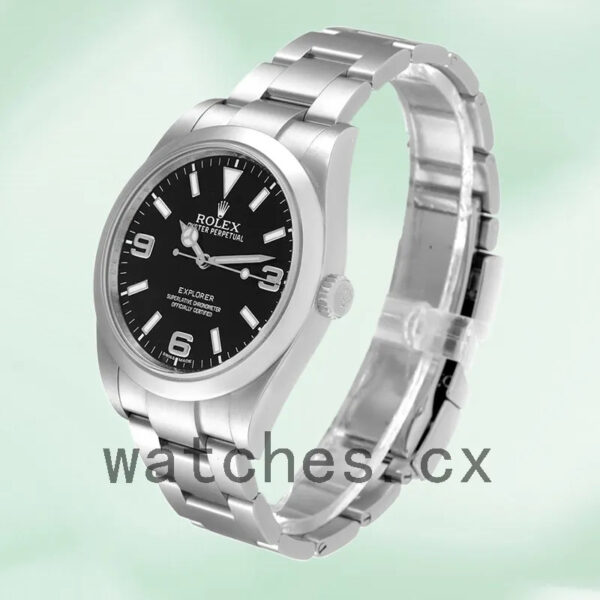 Rolex Explorer Men’s m214270-0003 39mm Silver-tone Replica Watches - Image 3