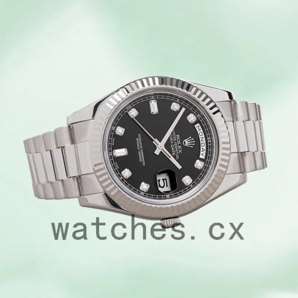 Rolex Day-Date 218239 41mm Men’s Silver-tone President Bracelet Replica Watches