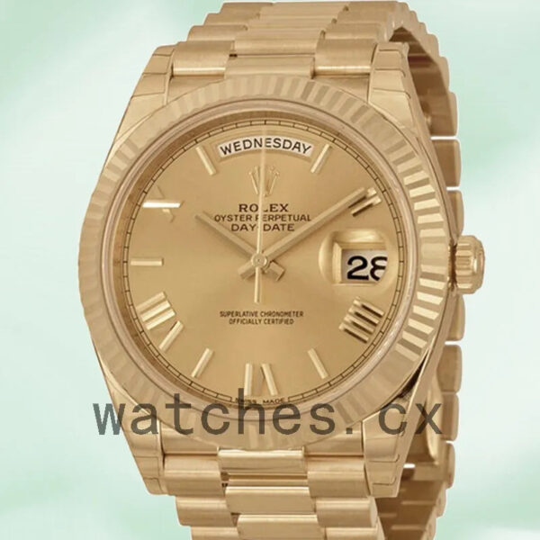 Rolex Day-Date Men’s 40mm m228238-0002 Gold-tone Replica Watches