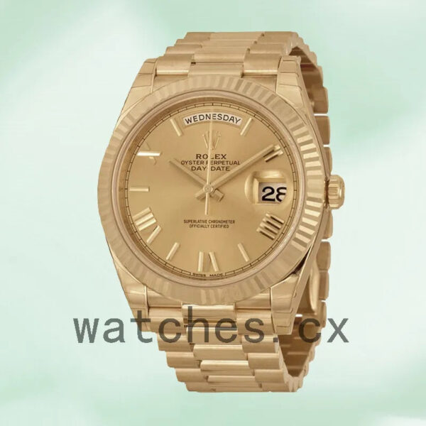 Rolex Day-Date Men’s 40mm m228238-0002 Gold-tone Replica Watches