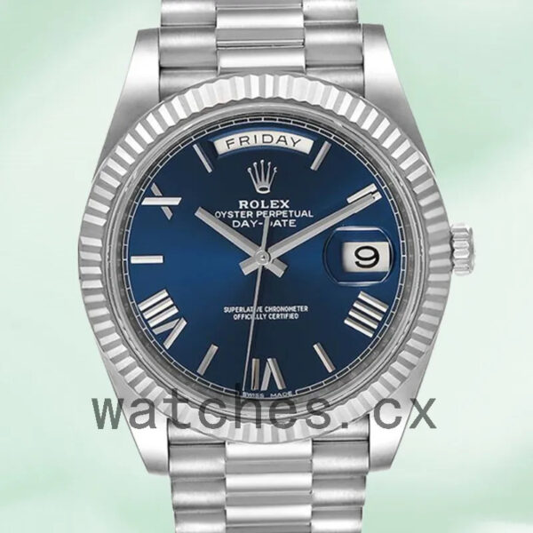 Rolex Day-Date Men’s m228239-0007 40mm Silver-tone Replica Watches