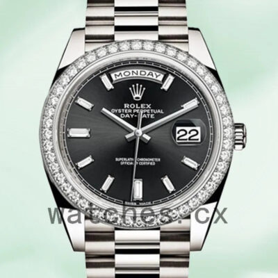 Rolex Day-Date 228349BKDP 40mm Men’s Bracelet Automatic Replica Watches