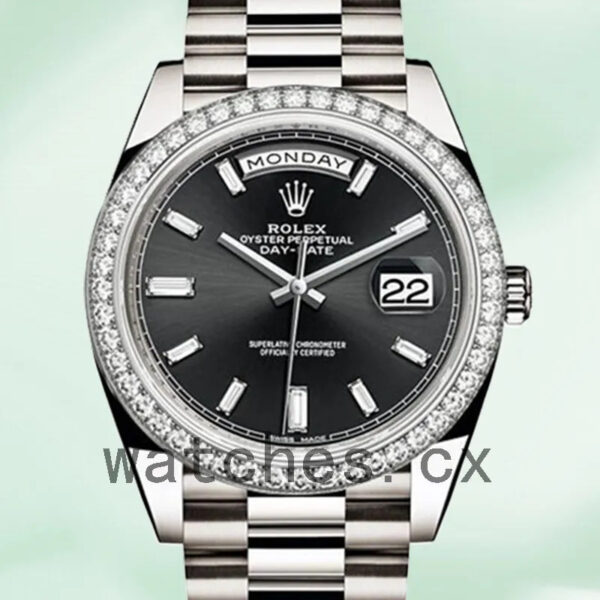 Rolex Day-Date 228349BKDP 40mm Men’s Bracelet Automatic Replica Watches
