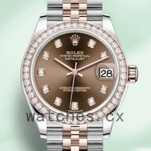 Rolex Datejust m278381rbr-0028 31mm Ladies Chocolate Dial Replica Watches