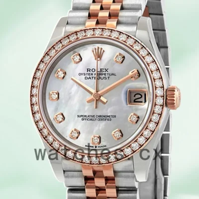 Rolex Datejust m278381rbr-0026 Ladies 31mm Mother of Pearl Dial Silver-tone Replica Watches