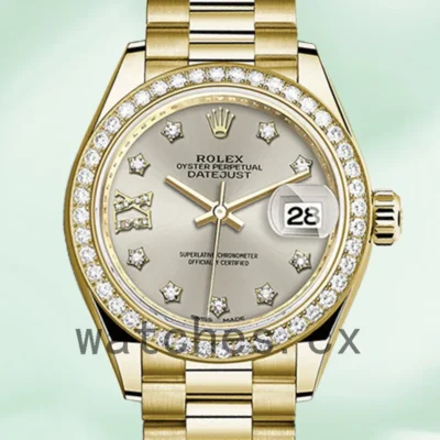 Rolex Datejust m279138rbr-0001 28mm Ladies Gold-tone Automatic Replica Watches