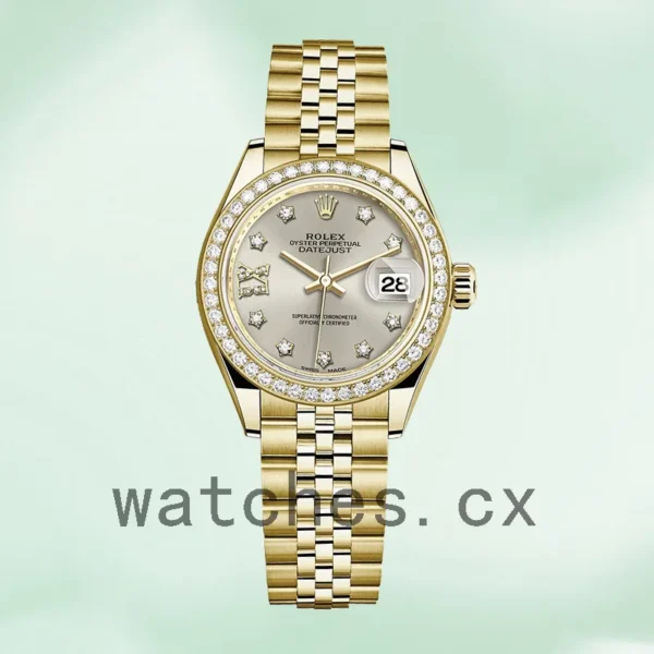 Rolex Datejust m279138rbr-0001 28mm Ladies Gold-tone Automatic Replica Watches - Image 5