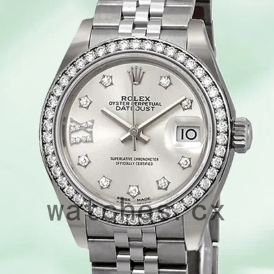 Rolex Datejust m279384rbr-0021 28mm Ladies Jubilee Bracelet Silver-tone Replica Watches