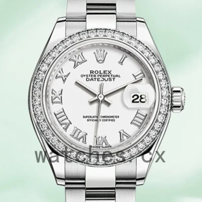 Rolex Datejust m279384rbr-0020 28mm Ladies White Dial Replica Watches