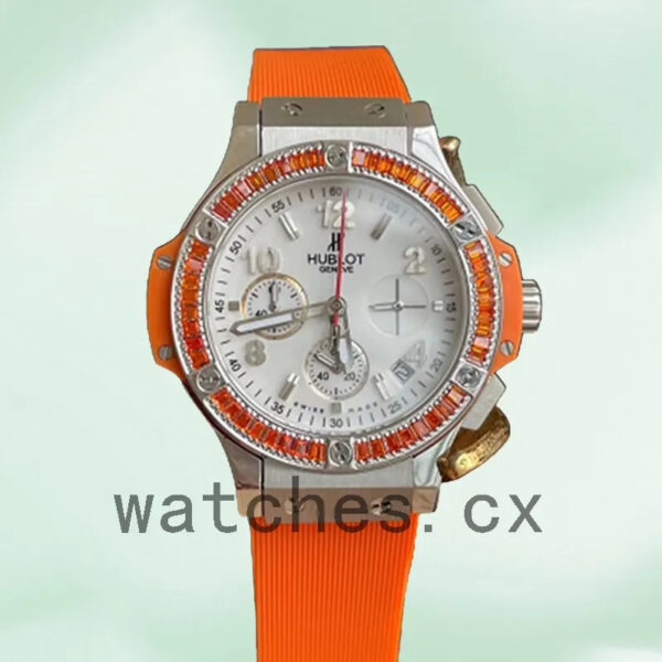 Hublot Big Bang 341.PO.2010.LR.1906 Ladies 38mm Rubber Band Replica Watches - Image 2