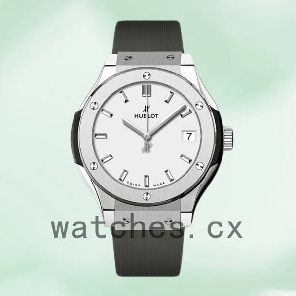 Hublot Classic Fusion 43mm/42mm/45mm Men’s 511.NX.2611.RX Rubber Band Silver-tone Replica Watches - Image 2