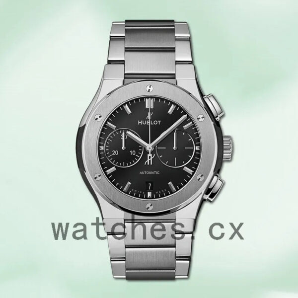 Hublot Classic Fusion 45mm 540.NX.1170.NX Unisex Bracelet Black Dial Replica Watches - Image 2