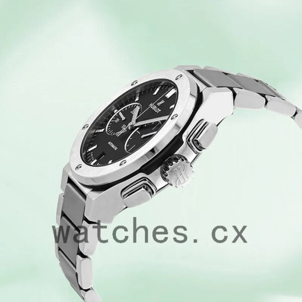 Hublot Classic Fusion 45mm 540.NX.1170.NX Unisex Bracelet Black Dial Replica Watches - Image 3