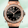Hublot Classic Fusion 565.OX.1480.LR.1604 Ladies 33mm Rose Gold-tone Leather Strap Replica Watches