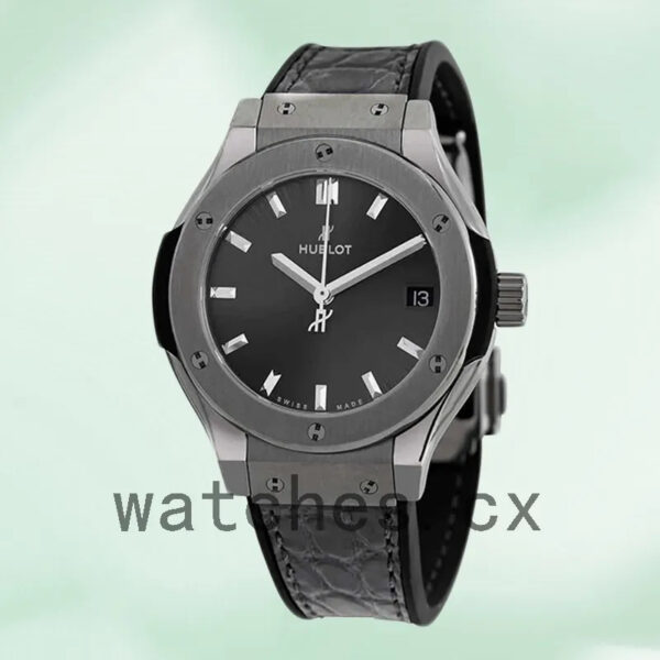 Hublot Classic Fusion 581.NX.7071.LR Men’s 43mm Automatic Leather Strap Replica Watches - Image 2