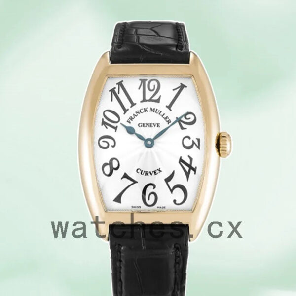 Franck Muller Cintrée Curvex 30mm 7502QZ Men’s Quartz Leather Strap Replica Watches - Image 2