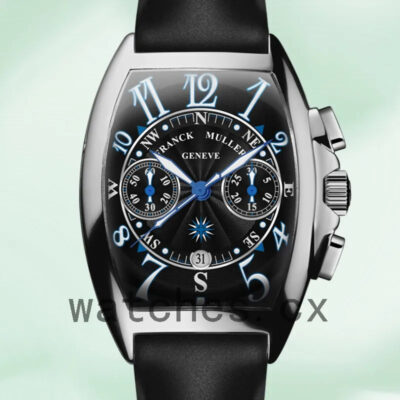 Franck Muller Mariner 40mm 8080 CC AT MAR Men’s Black Dial Quartz Replica Watches