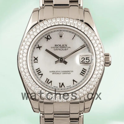 Rolex Pearlmaster 81339 36mm Unisex Mother of Pearl Dial Replica Watches