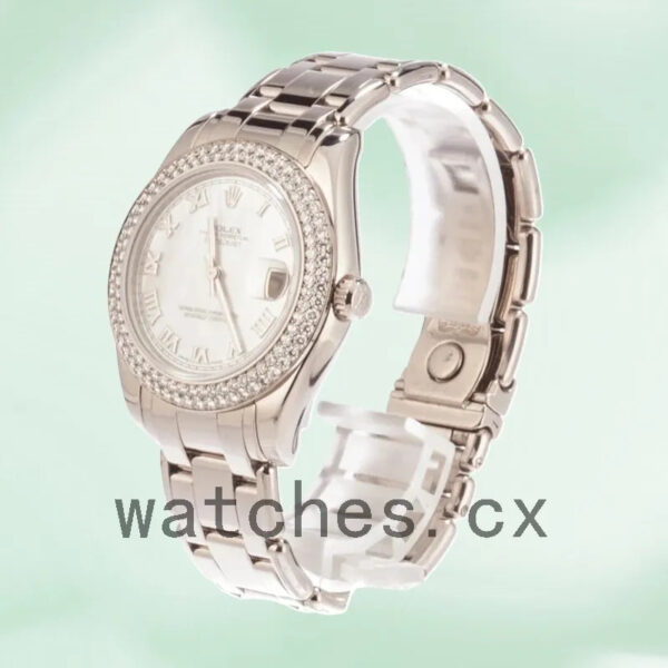 Rolex Pearlmaster 81339 36mm Unisex Mother of Pearl Dial Replica Watches - Image 3